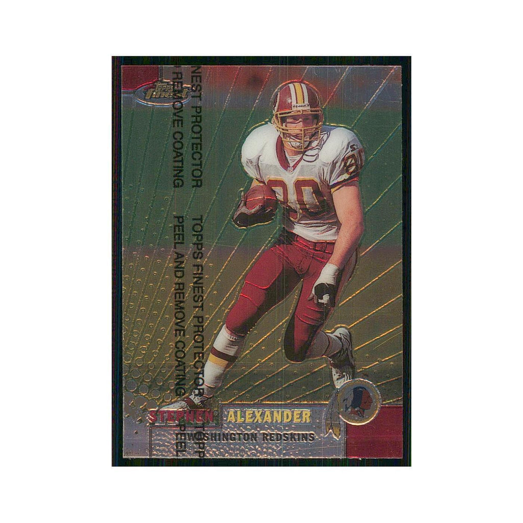 1999 Topps Finest w Coating Stephen Alexander Redskins #79