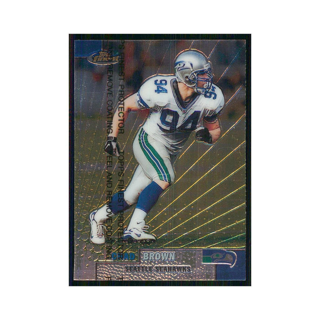 1999 Topps Finest w Coating Chad Brown Seahawks #98