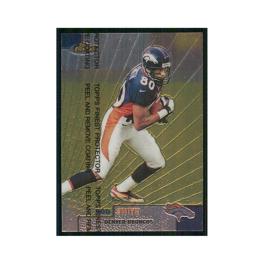 1999 Topps Finest w Coating Rod Smith Broncos #28