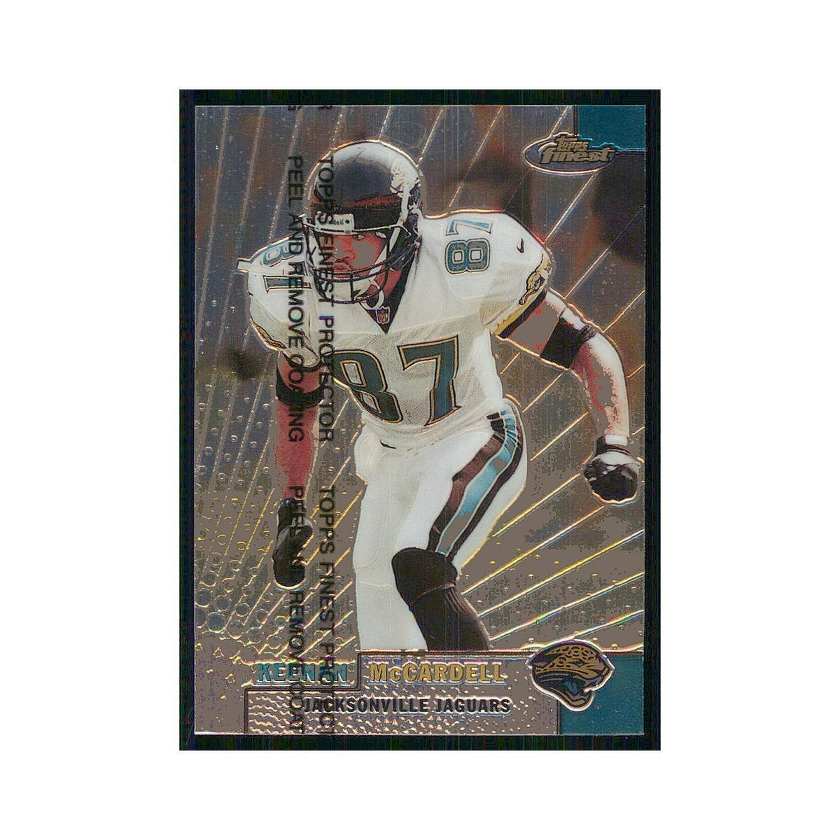 1999 Topps Finest w Coating Keenan McCardell Jaguars #49