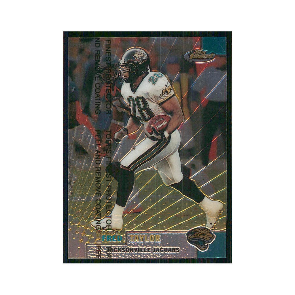 1999 Topps Finest w Coating Fred Taylor Jaguars #25