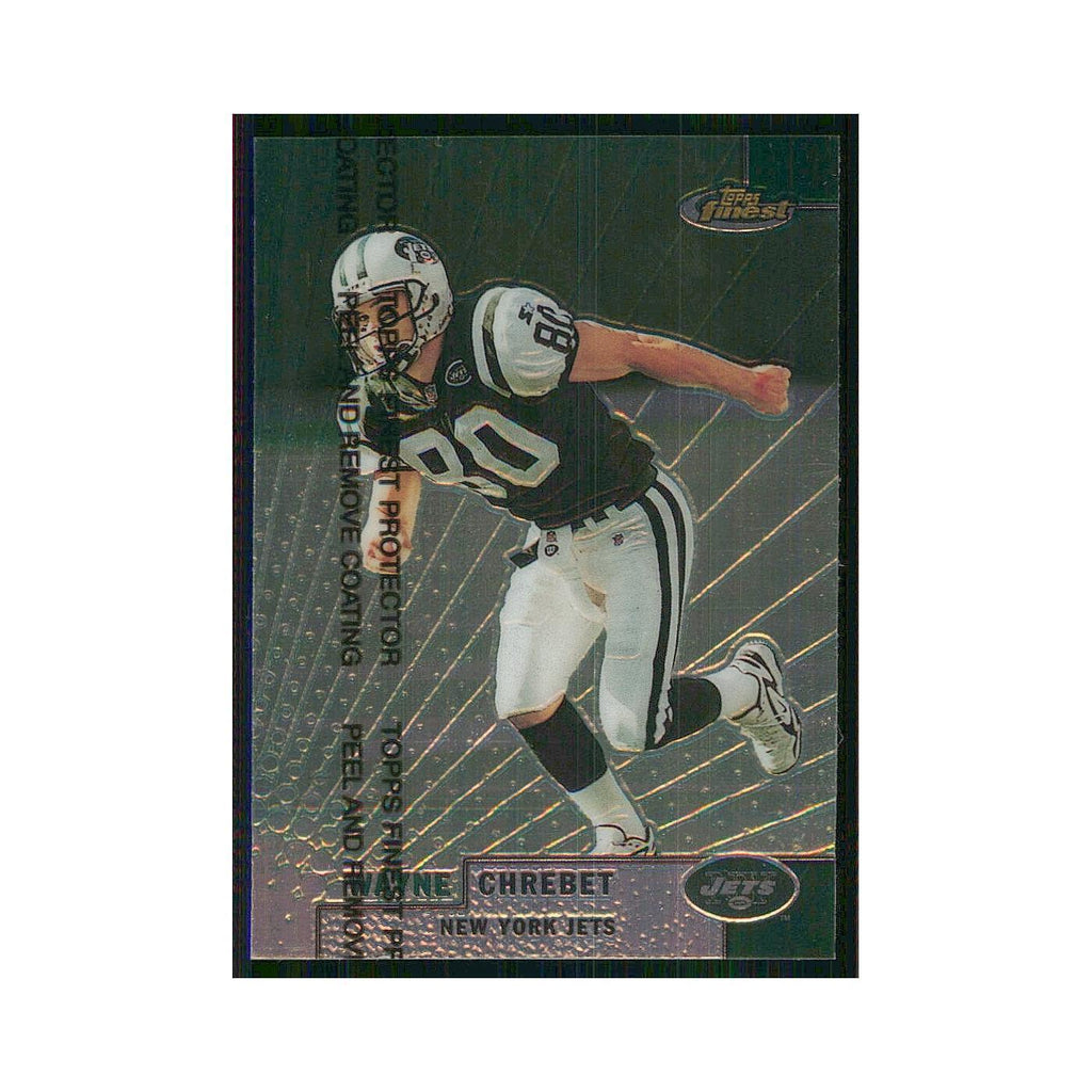 1999 Topps Finest w Coating Wayne Chrebet Jets #36