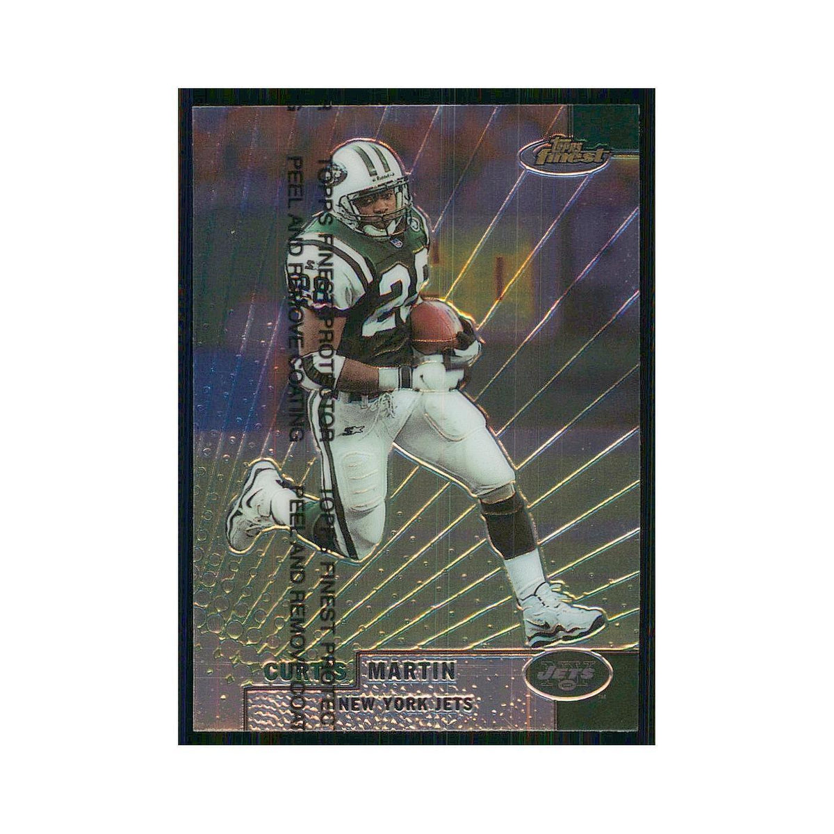 1999 Topps Finest w Coating Curtis Martin Jets #66