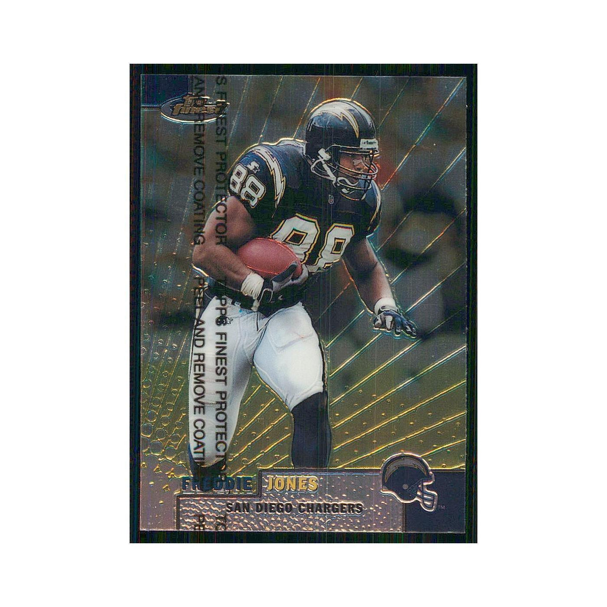1999 Topps Finest w Coating Freddie Jones San Diego Chargers #83