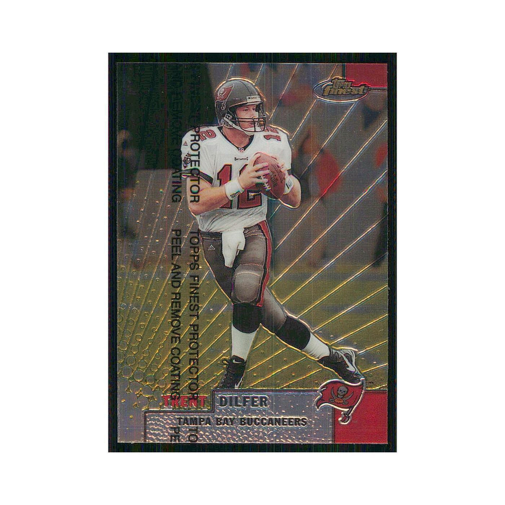 1999 Topps Finest w Coating Trent Dilfer Buccaneers #99