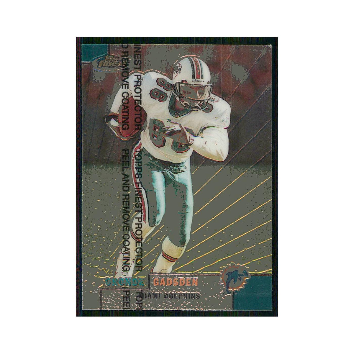 1999 Topps Finest w Coating Oronde Gadsden Dolphins #76
