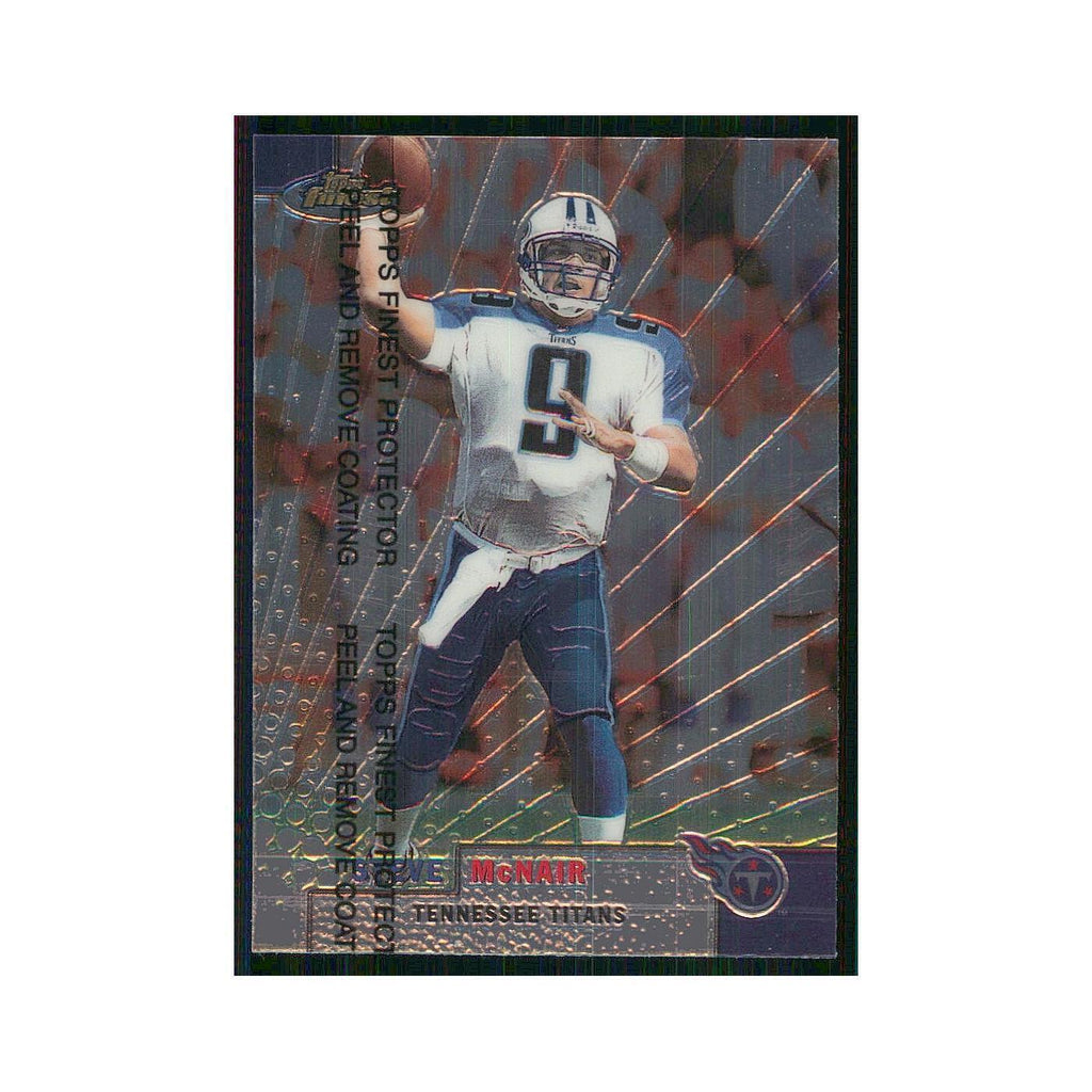 1999 Topps Finest w Coating Steve McNair Titans #35