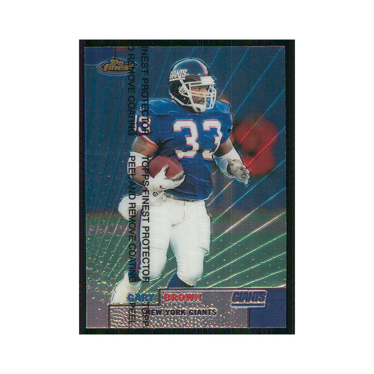 1999 Topps Finest w Coating Gary Brown Giants #77