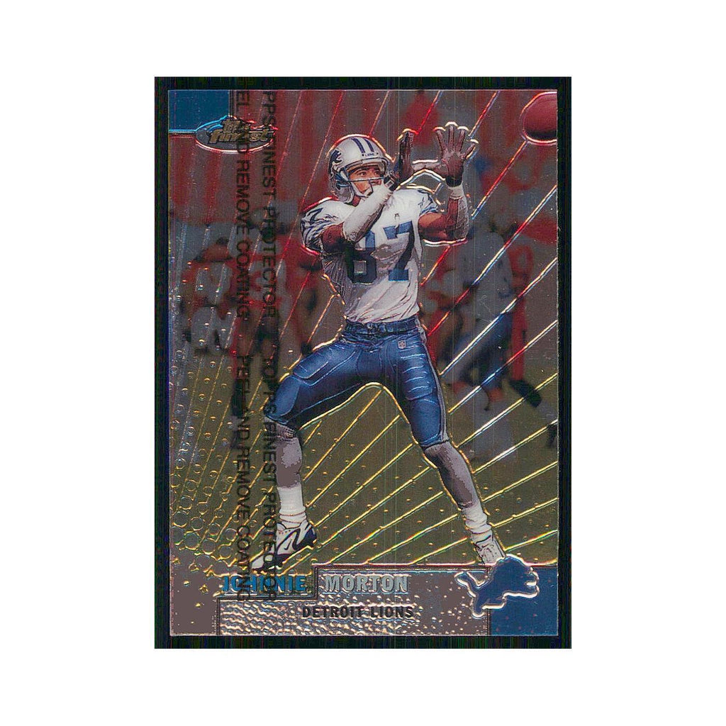 1999 Topps Finest w Coating Johnnie Morton Lions #87