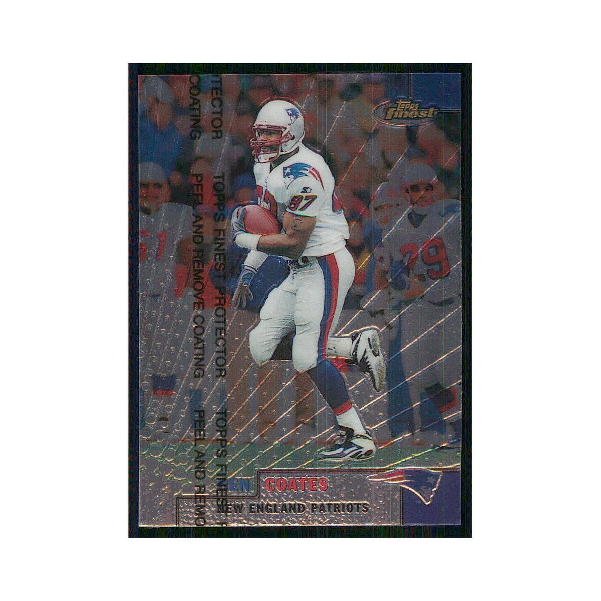 1999 Topps Finest w Coating Ben Coates Patriots #63