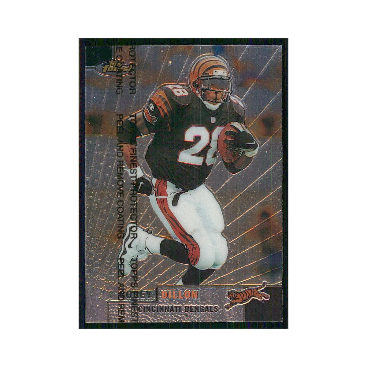 1999 Topps Finest w Coating Corey Dillon Bengals #65