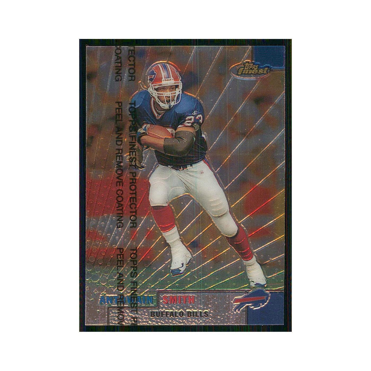 1999 Topps Finest w Coating Antowain Smith Bills #72