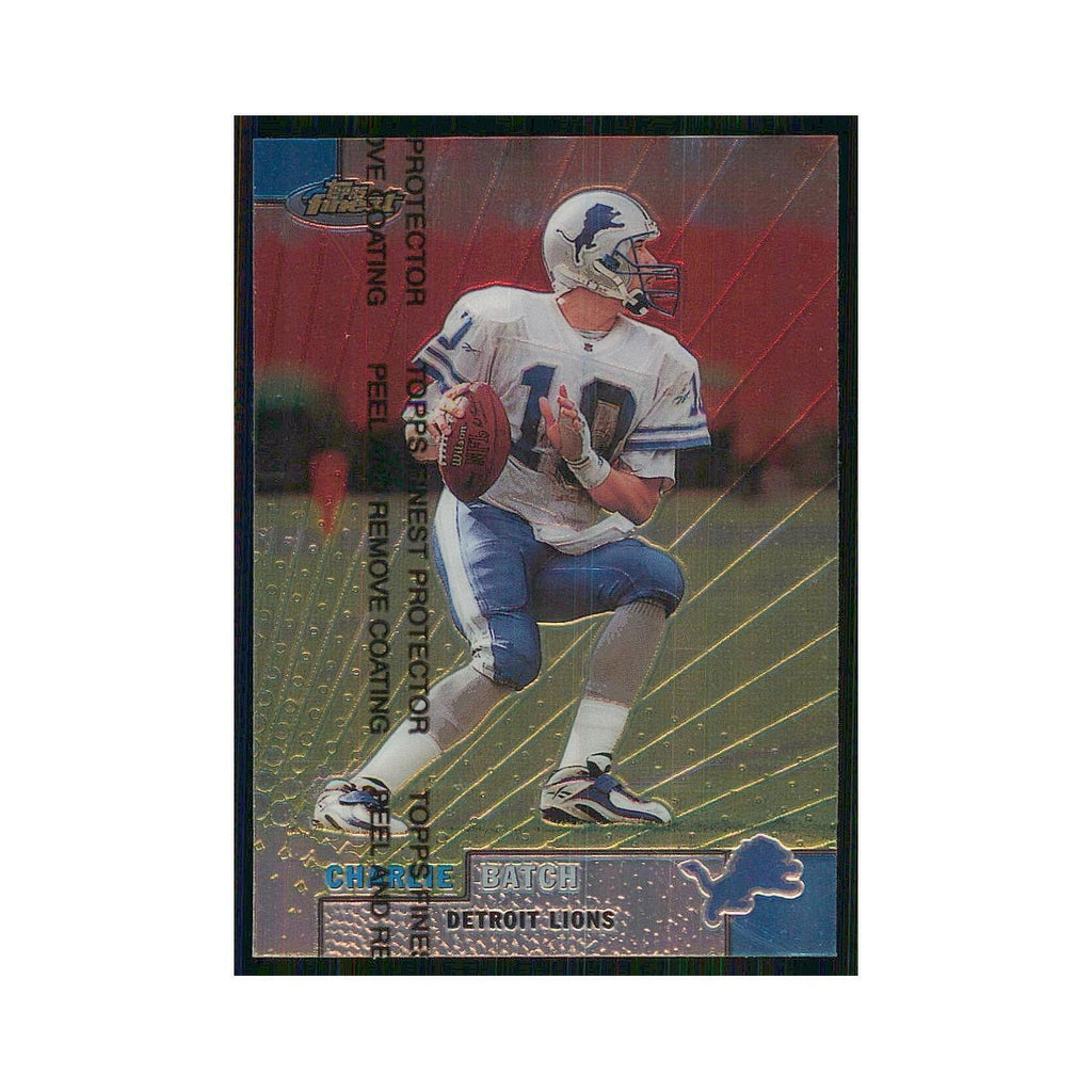 1999 Topps Finest w Coating Charlie Batch Lions #69