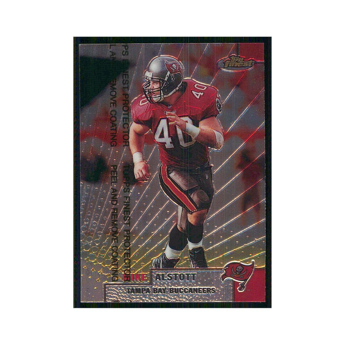 1999 Topps Finest w Coating Mike Alstott Buccaneers #54