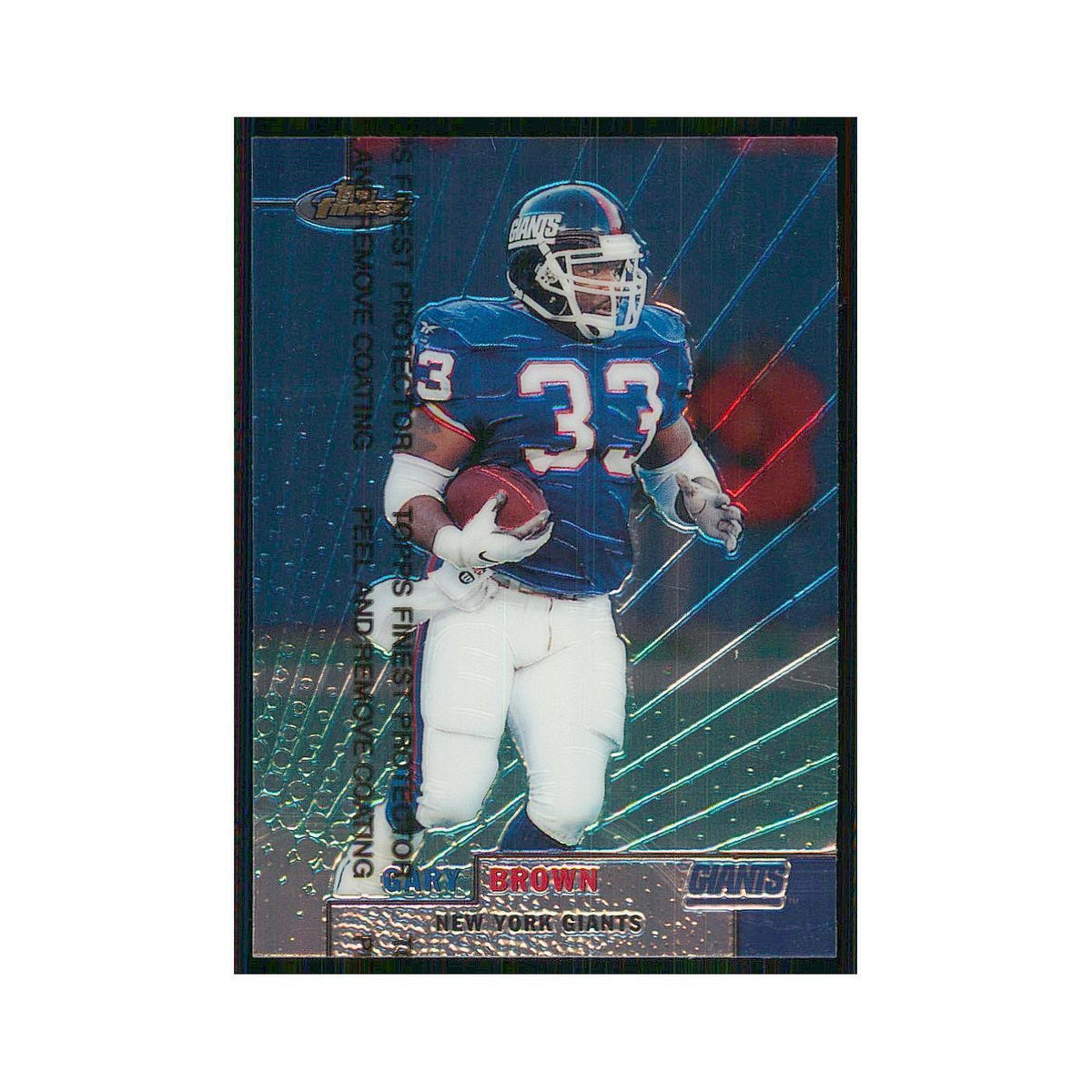 1999 Topps Finest w Coating Gary Brown Giants #77