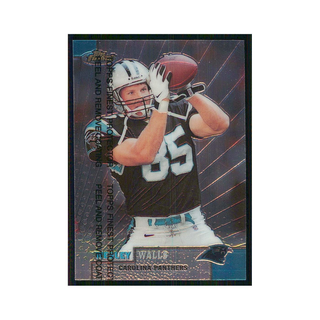 1999 Topps Finest w Coating Wesley Walls Panthers #74