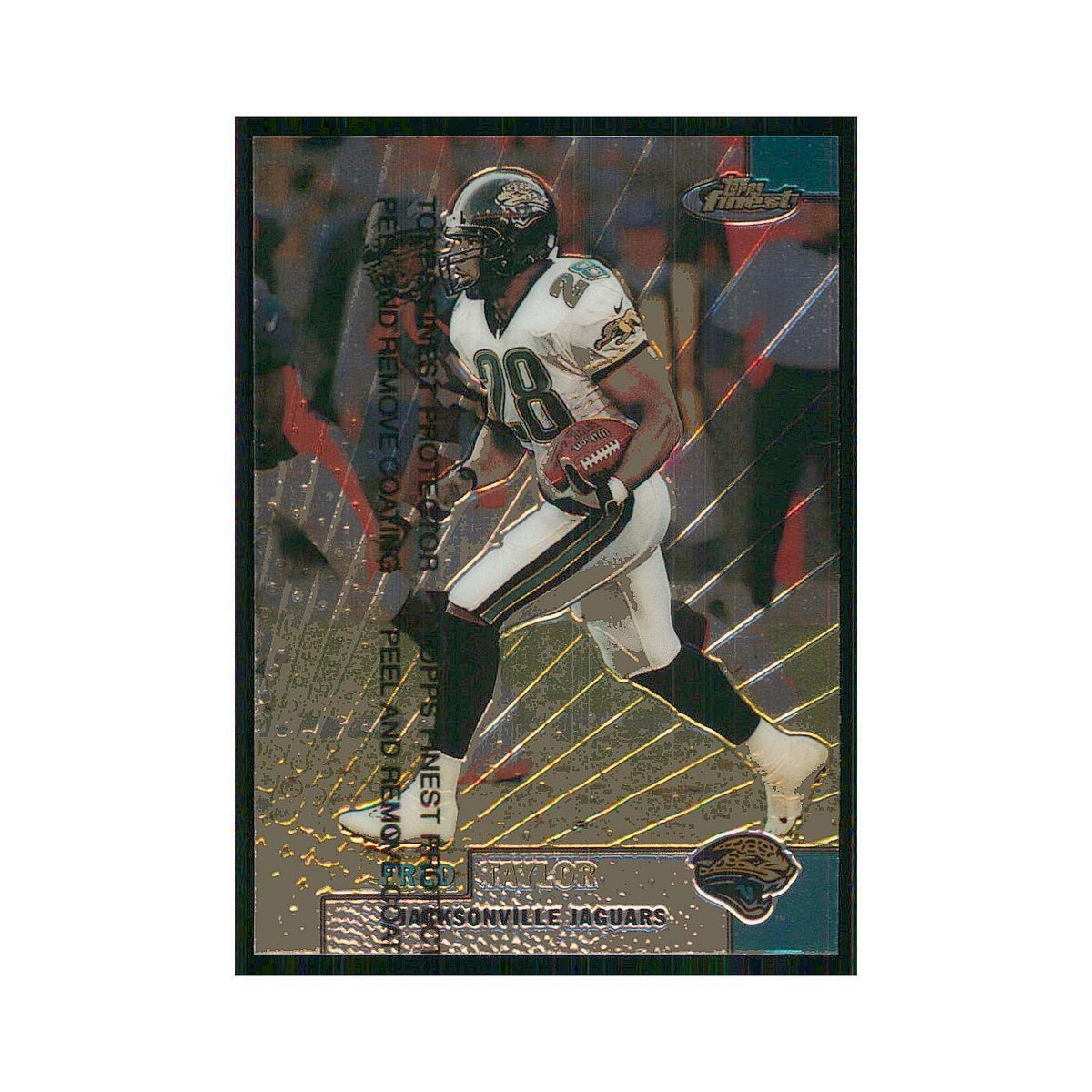 1999 Topps Finest w Coating Fred Taylor Jaguars #25