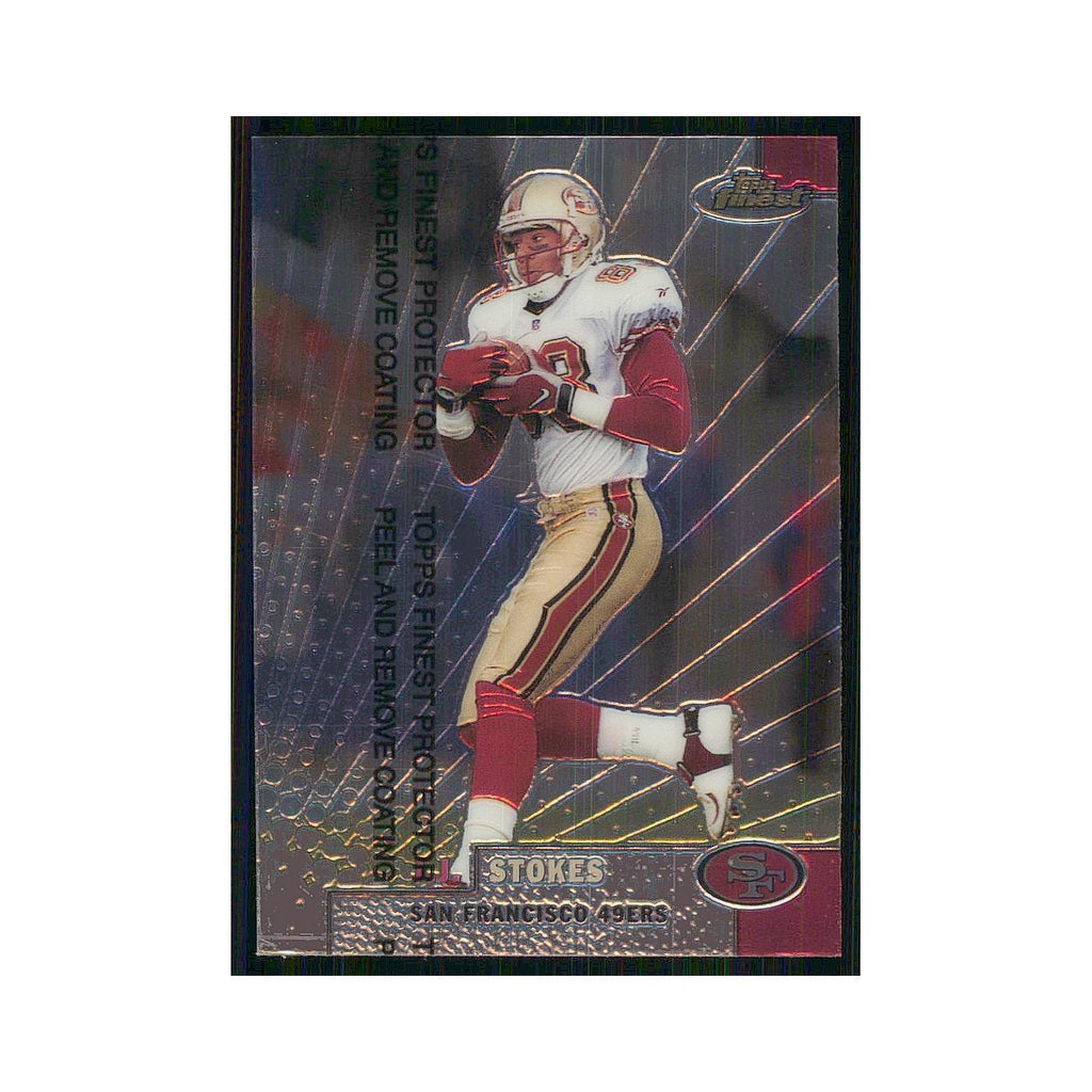 1999 Topps Finest w Coating J.J. Stokes 49ers #44