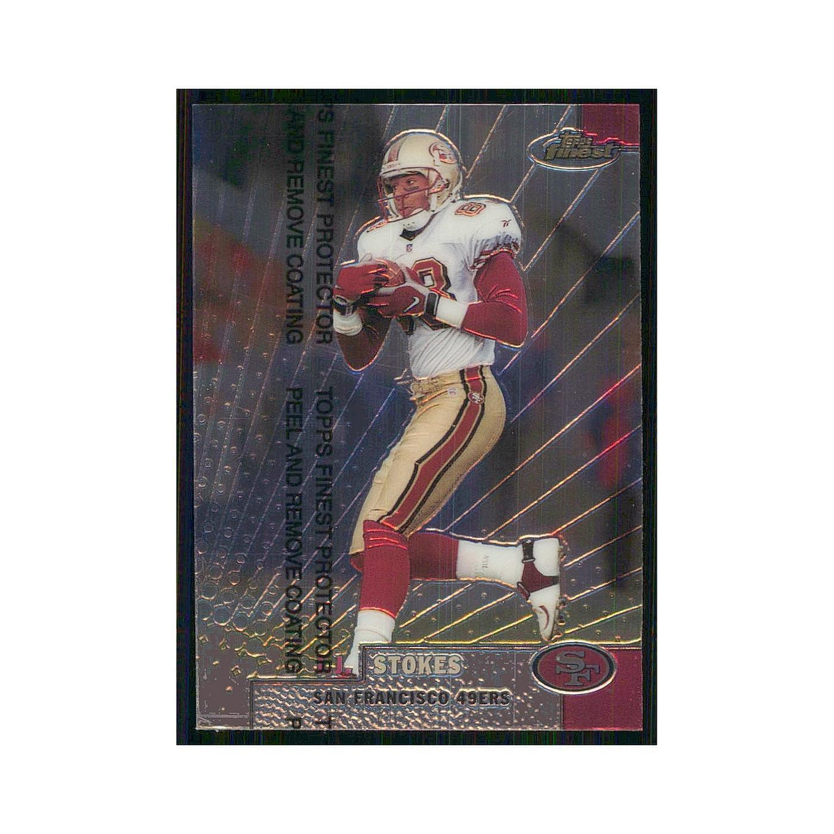 1999 Topps Finest w Coating J.J. Stokes 49ers #44