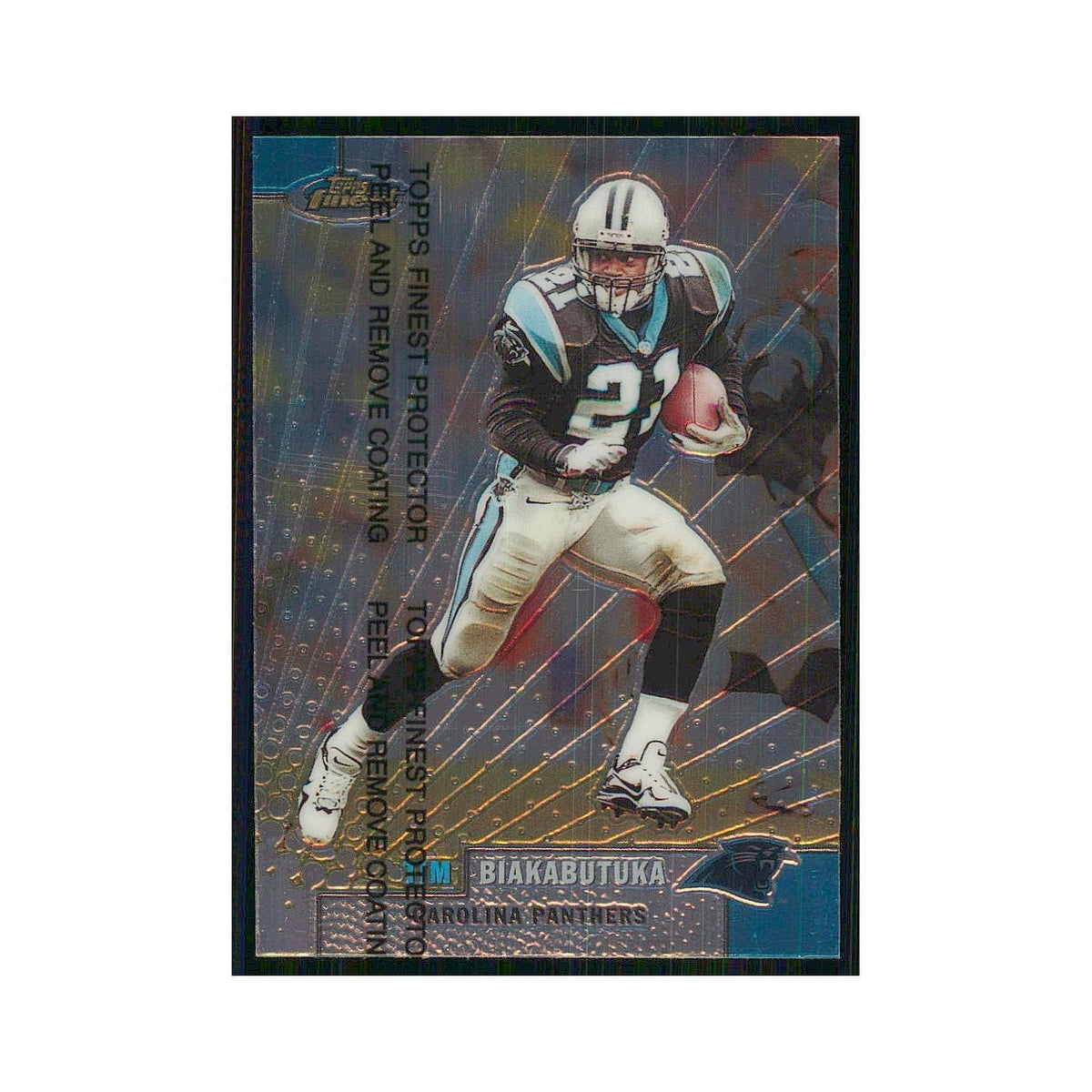 1999 Topps Finest w Coating Tim Biakabutuka Panthers #42