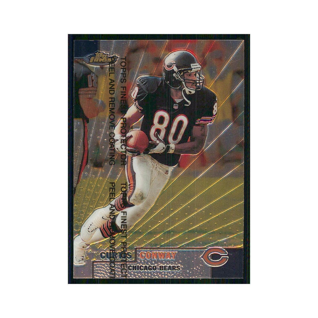 1999 Topps Finest w Coating Curtis Conway Bears #53