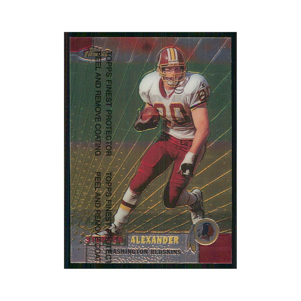 1999 Topps Finest w Coating Stephen Alexander Redskins #79