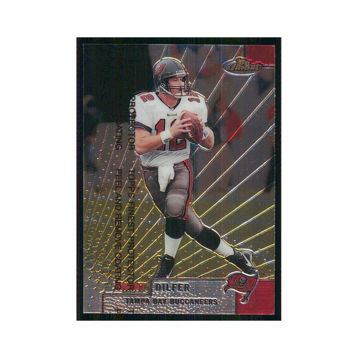 1999 Topps Finest w Coating Trent Dilfer Buccaneers #99