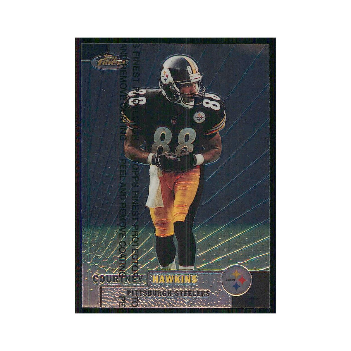 1999 Topps Finest w Coating Courtney Hawkins Steelers #122