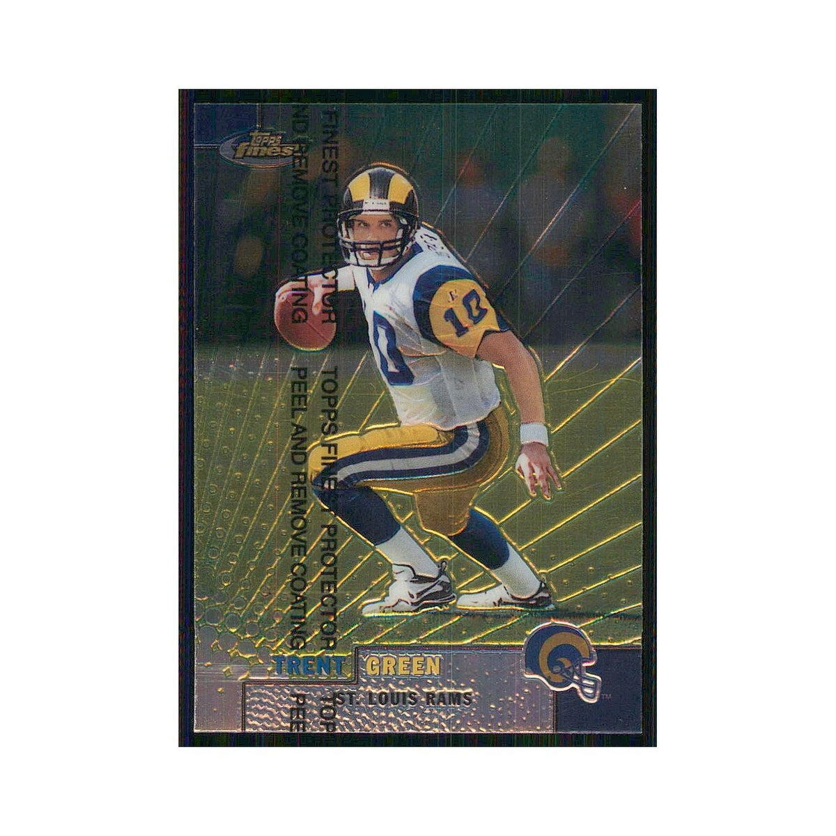 1999 Topps Finest w Coating Trent Green St. Louis Rams #123
