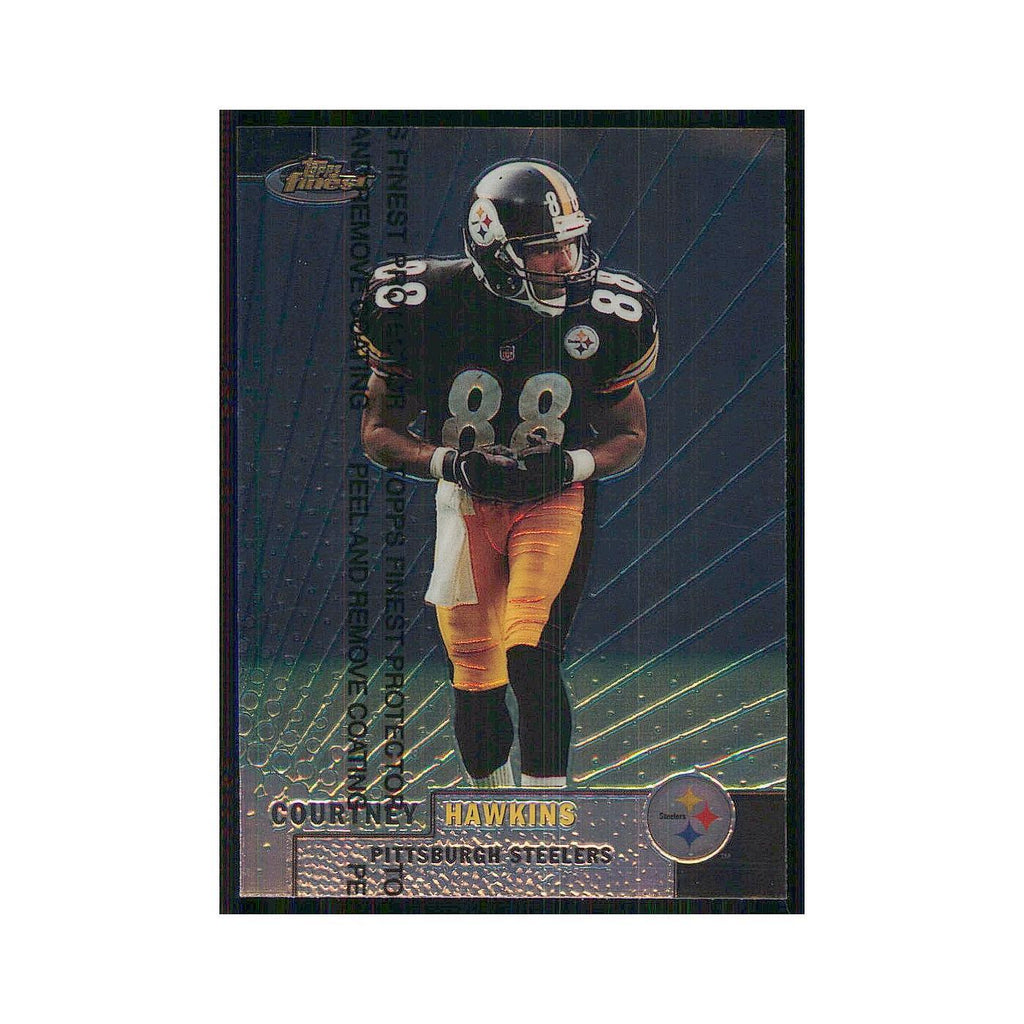 1999 Topps Finest w Coating Courtney Hawkins Steelers #122