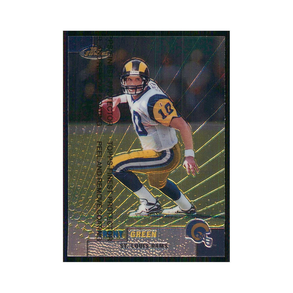 1999 Topps Finest w Coating Trent Green St. Louis Rams #123