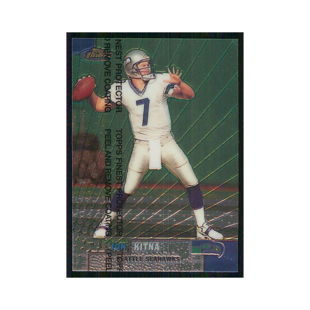 1999 Topps Finest w Coating Jon Kitna Seahawks #121