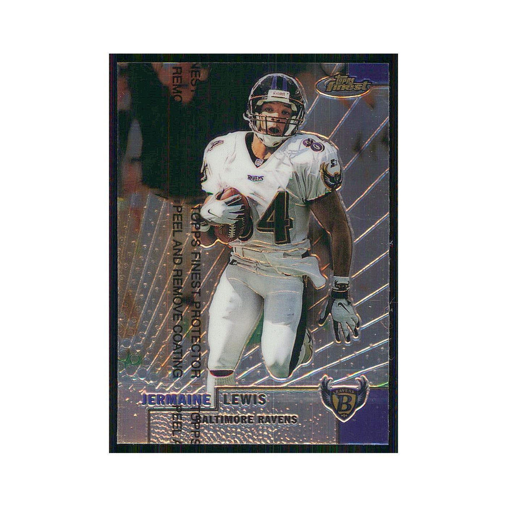 1999 Topps Finest w Coating Jermaine Lewis Ravens #105