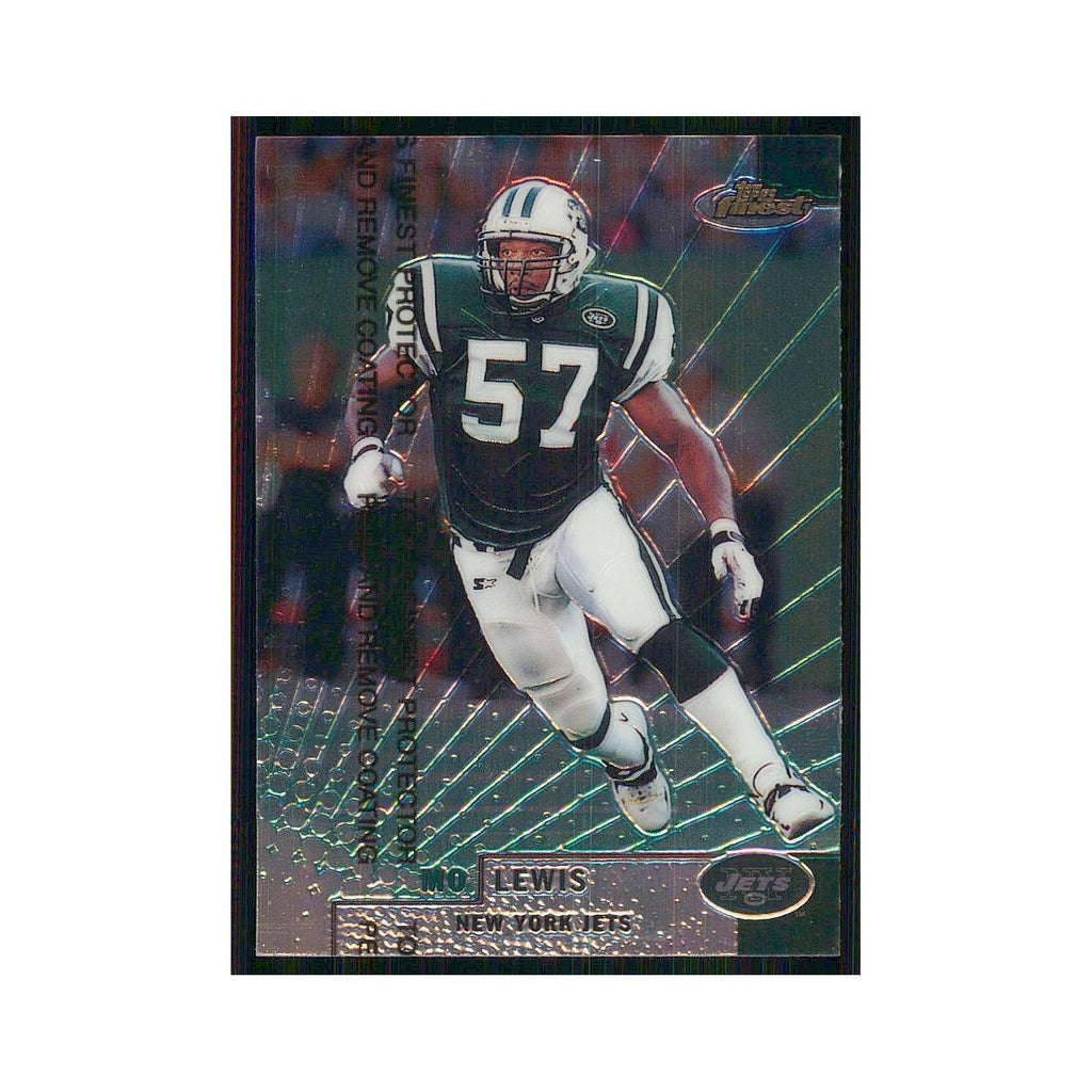 1999 Topps Finest w Coating Mo Lewis Jets #118