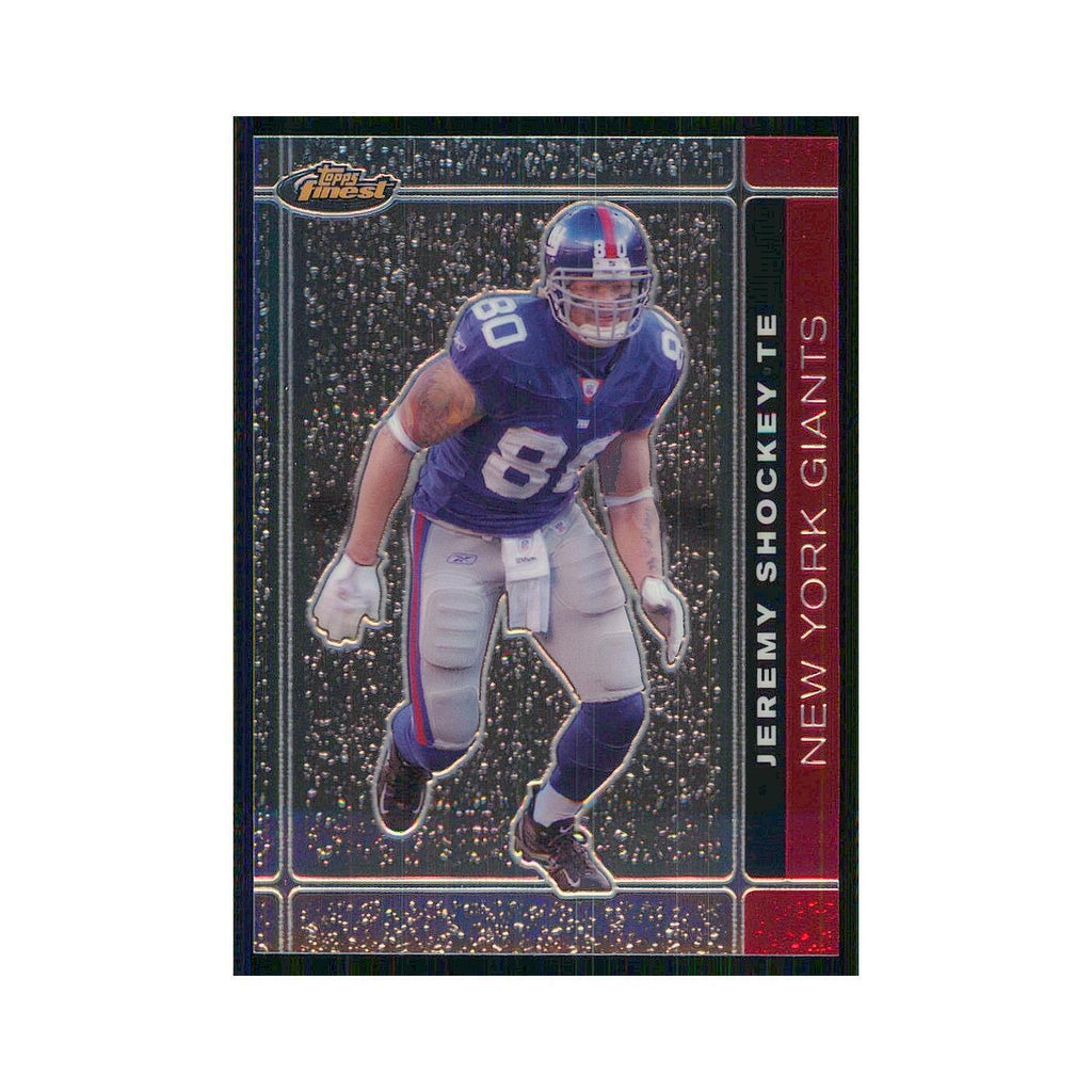 2007 Topps Finest Jeremy Shockey Giants #86