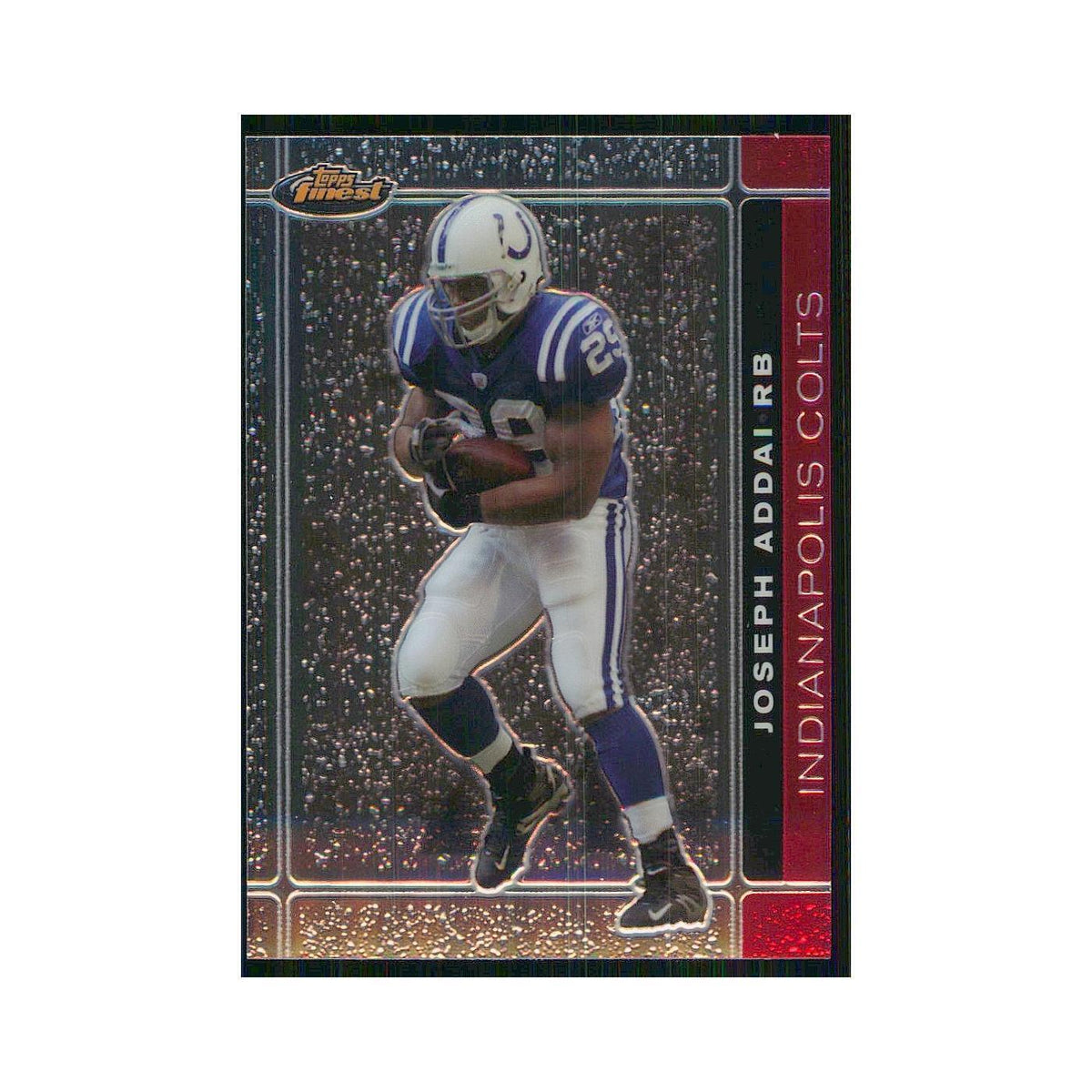 2007 Topps Finest Joseph Addai Colts #36