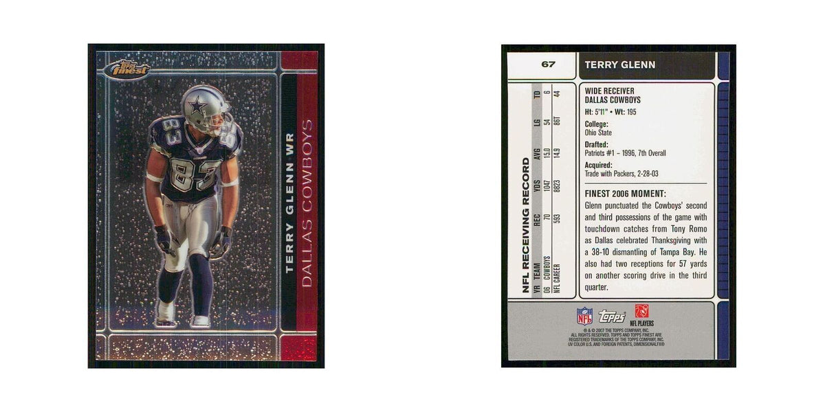 2007 Topps Finest Terry Glenn Cowboys #67