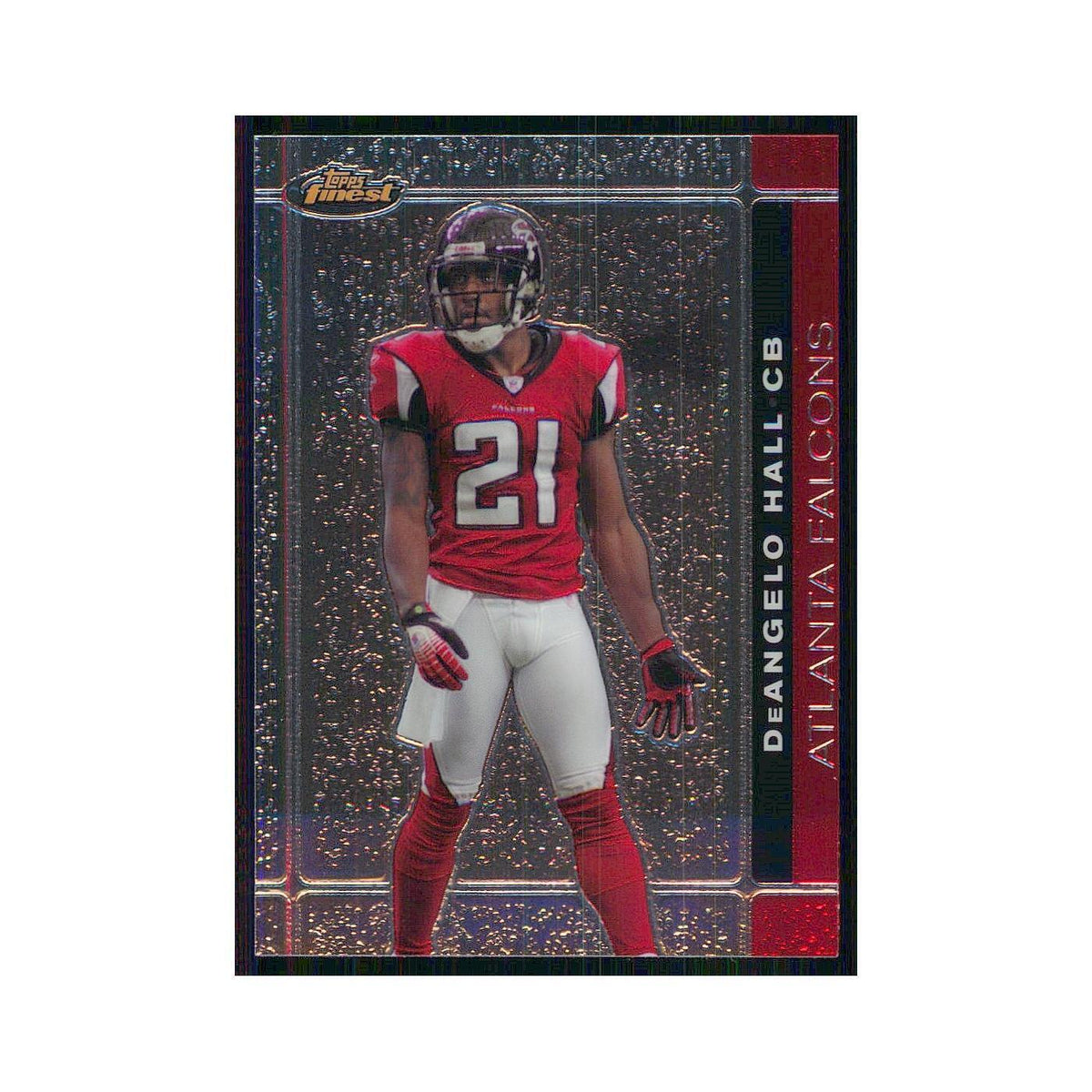 2007 Topps Finest DeAngelo Hall Falcons #92