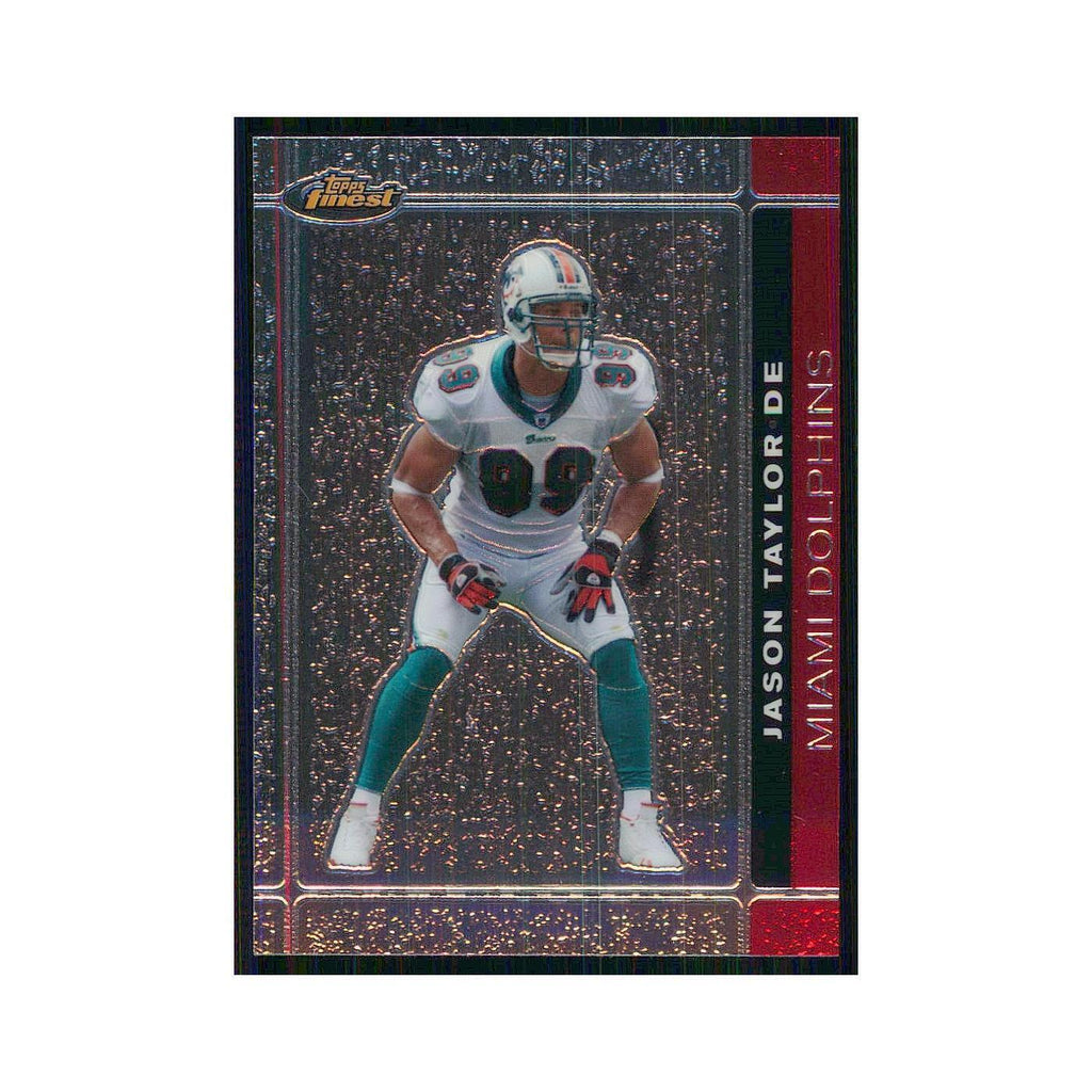 2007 Topps Finest Jason Taylor Dolphins #95