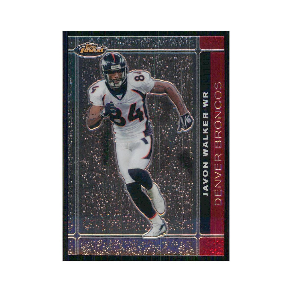 2007 Topps Finest Javon Walker Broncos #64