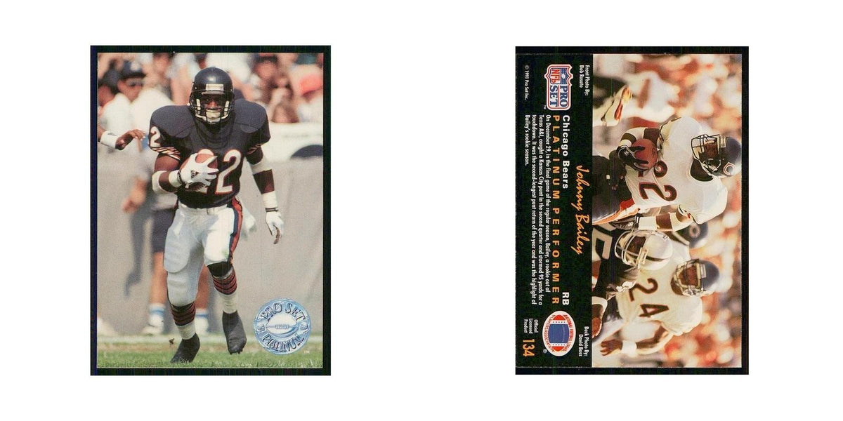 1991 Pro Set Platinum Johnny Bailey Bears #134
