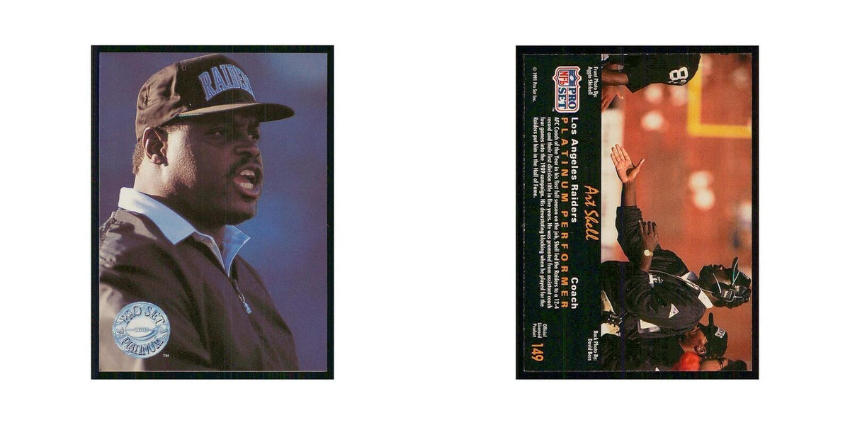 1991 Pro Set Platinum Art Shell Los Angeles Raiders #149
