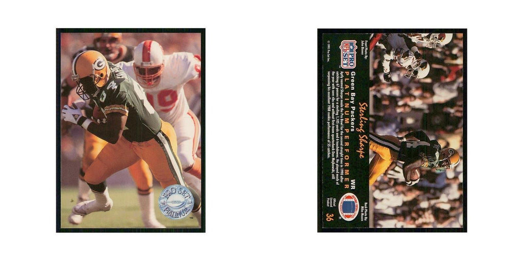 1991 Pro Set Platinum Sterling Sharpe Packers #36