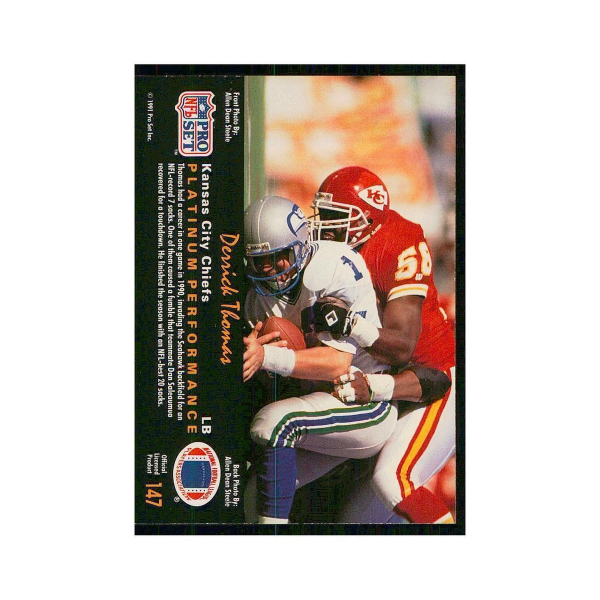 1991 Pro Set Platinum Bennie Blades Lions #147