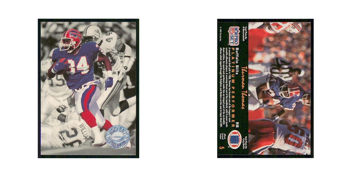 1991 Pro Set Platinum Thurman Thomas Bills #5