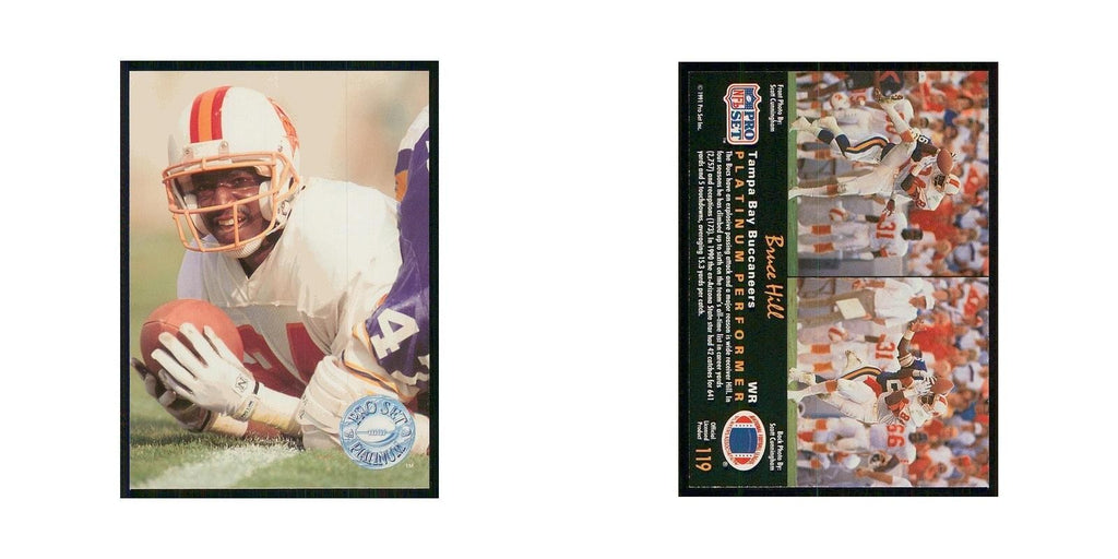 1991 Pro Set Platinum Bruce Hill Buccaneers #119