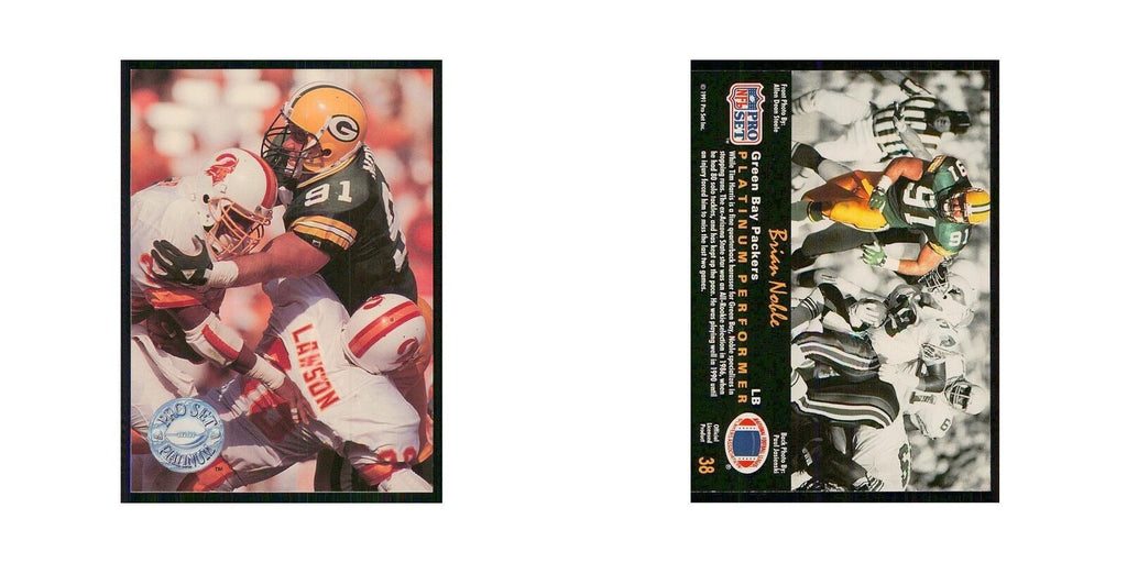 1991 Pro Set Platinum Brian Noble Packers #38