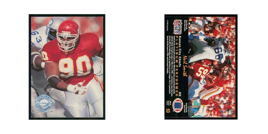 1991 Pro Set Platinum Neil Smith Chiefs #50
