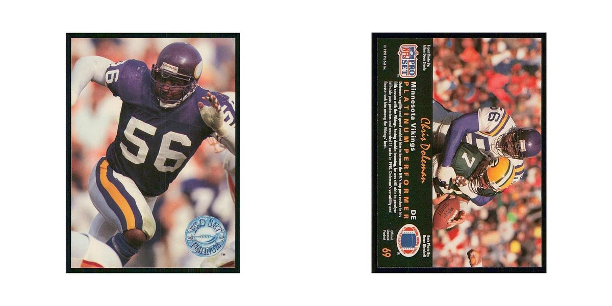 1991 Pro Set Platinum Chris Doleman Vikings #69
