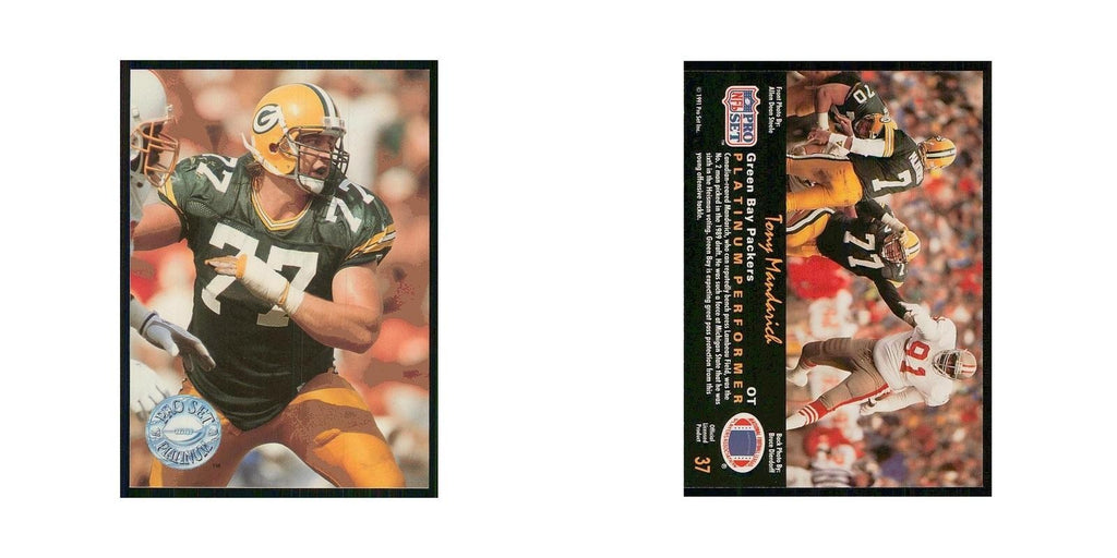 1991 Pro Set Platinum Tony Mandarich Packers #37